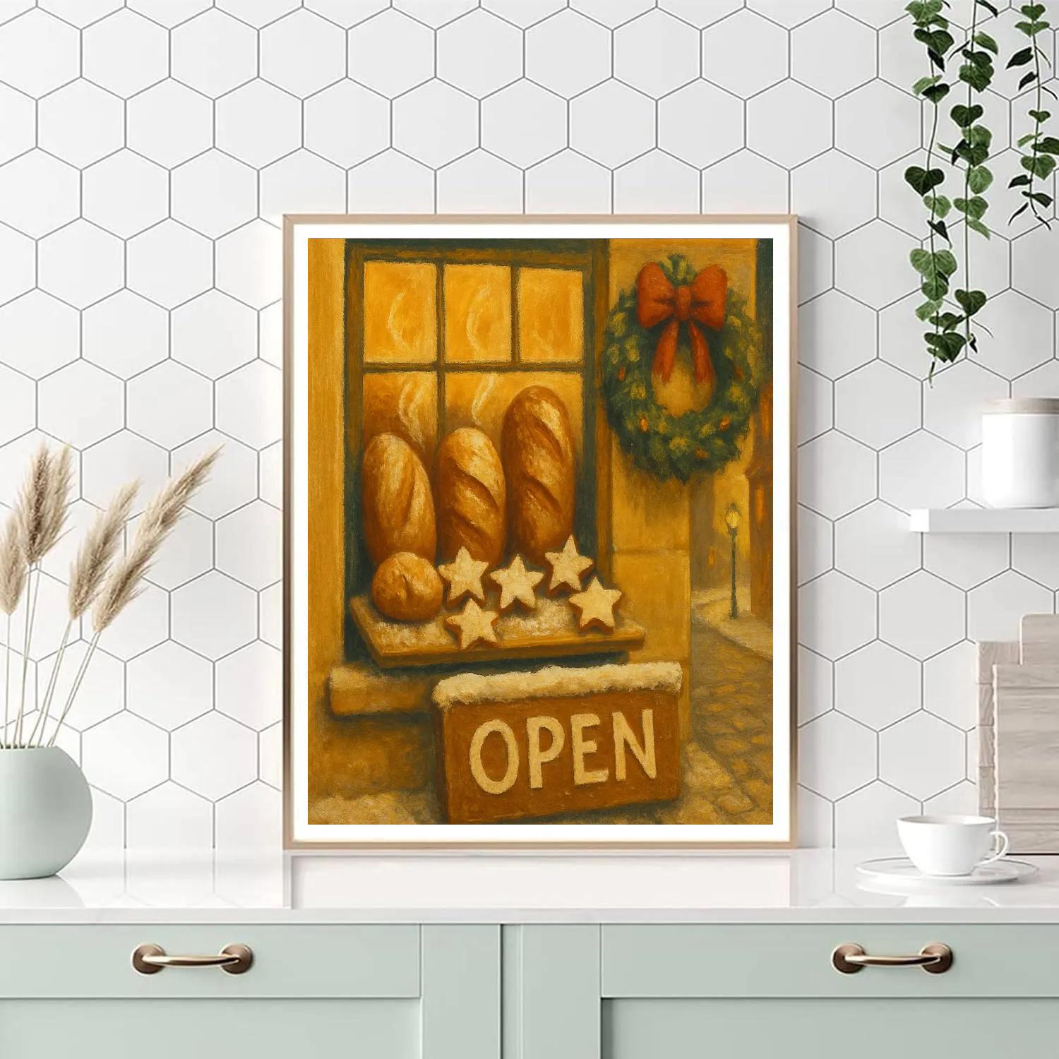 Pinecone Corner Bakery Paint by numbers art