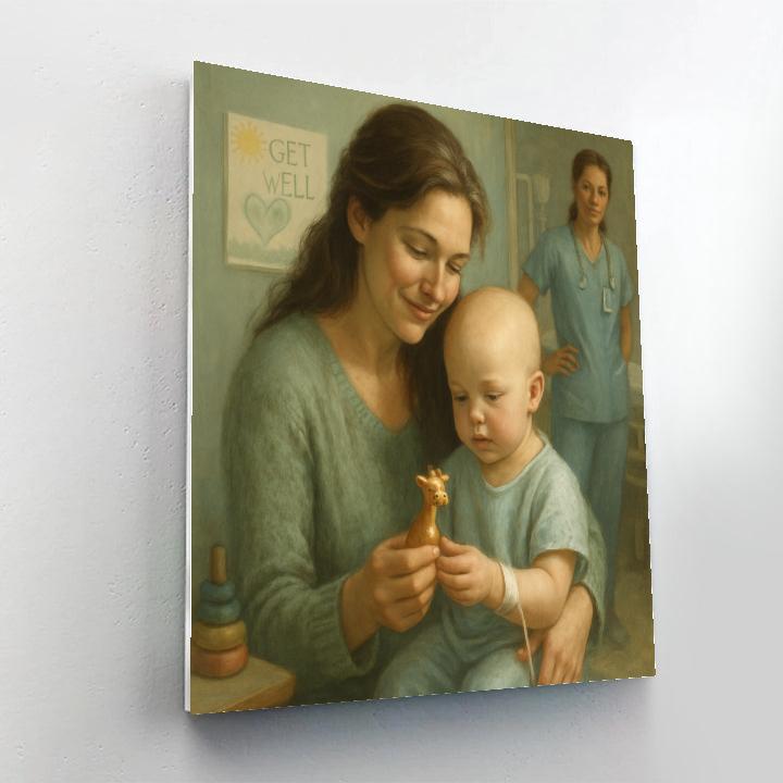 Hospital Visit Courage Paint by numbers art