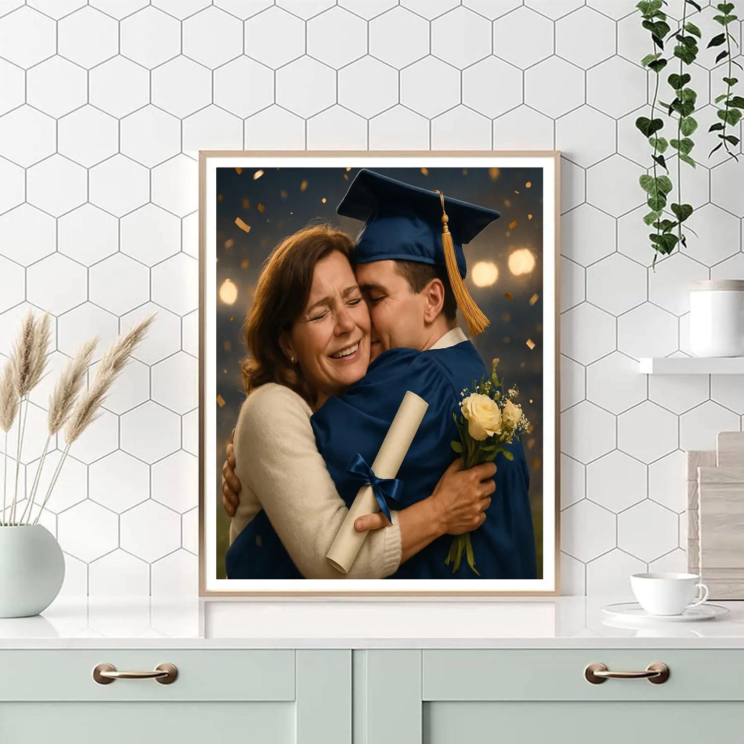 Graduation Proud Hug Numbered painting kits