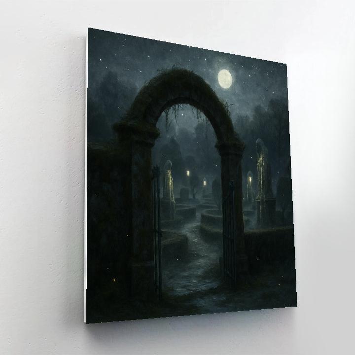 Mossy Gate To The Lost Garden Paint by numbers art