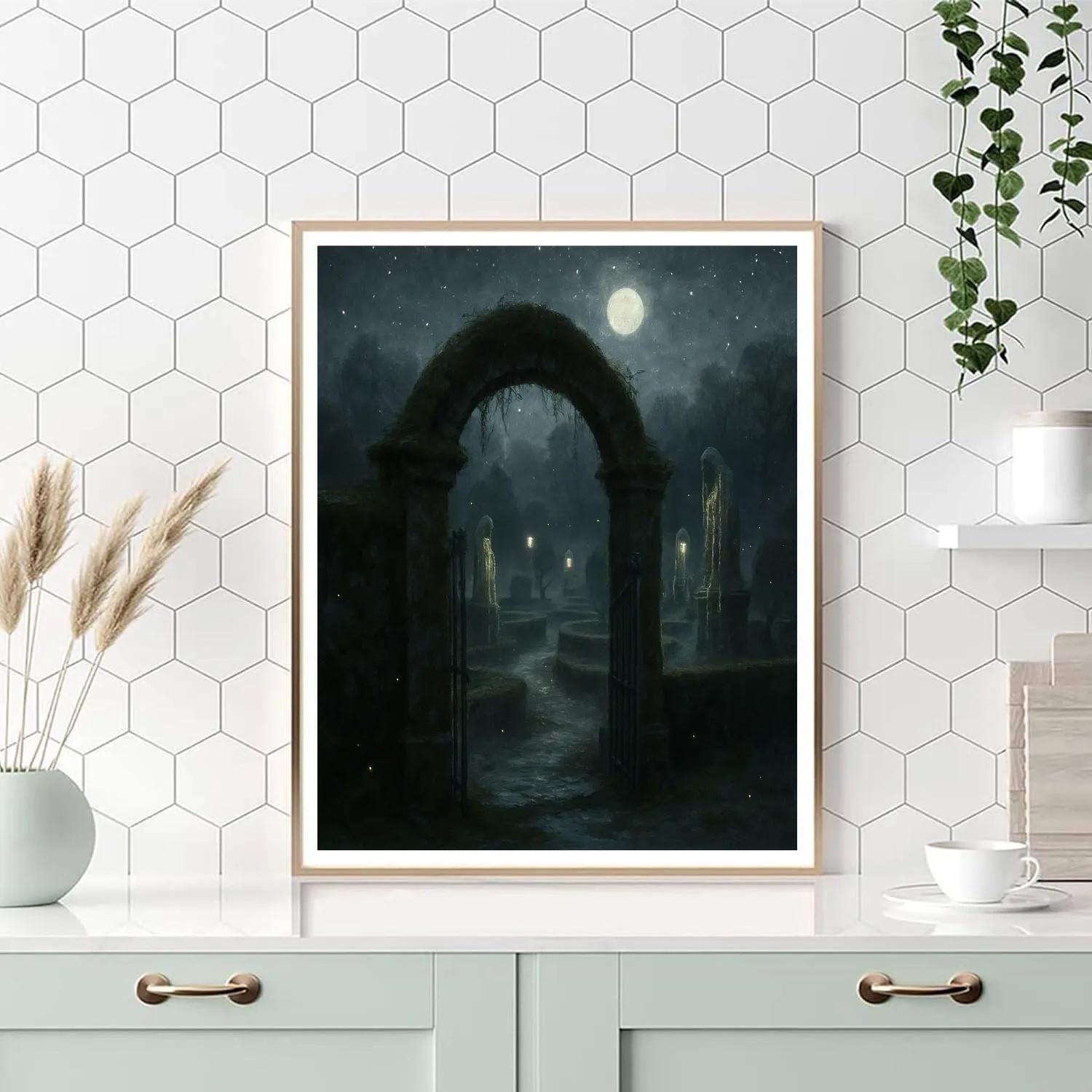 Mossy Gate To The Lost Garden Paint by numbers art