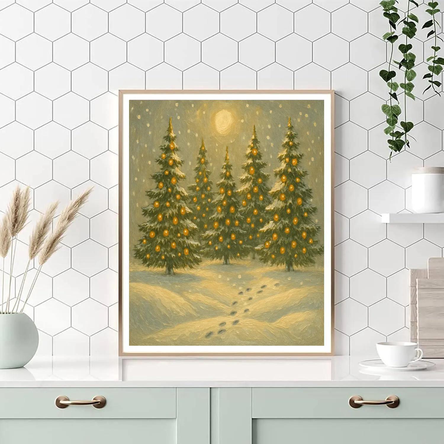 Midnight Choir Of Pines paint by color