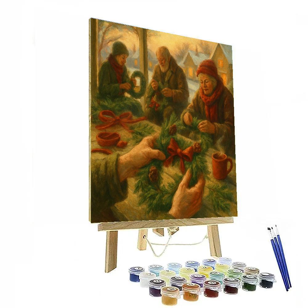 Wreathmakers At Dawn painting number kit