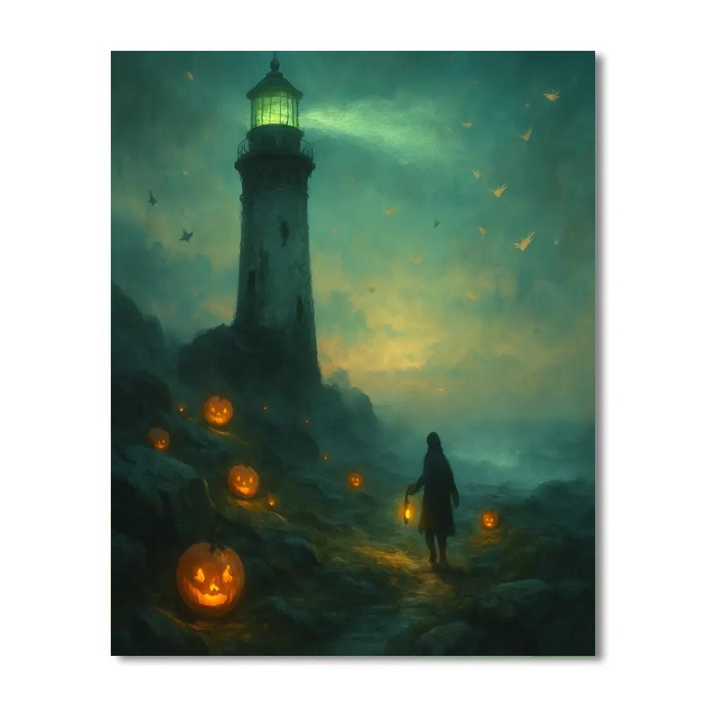 Mothlight Path To The Lighthouse Numbered painting kits
