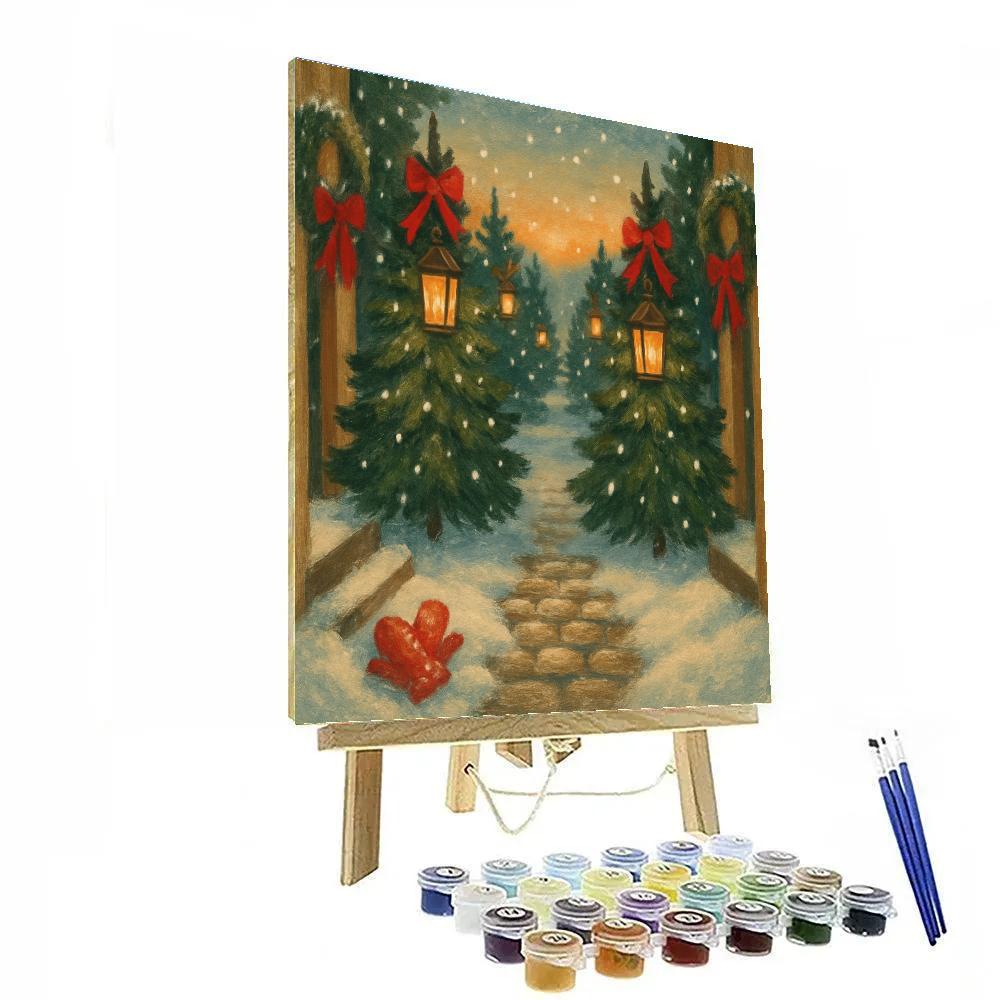 Evergreen Lantern Lane painting number kit