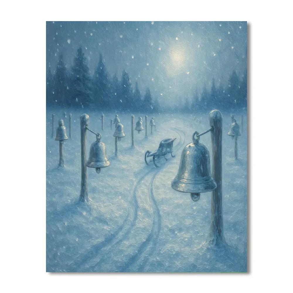 Silent Bell Meadow painting number kit