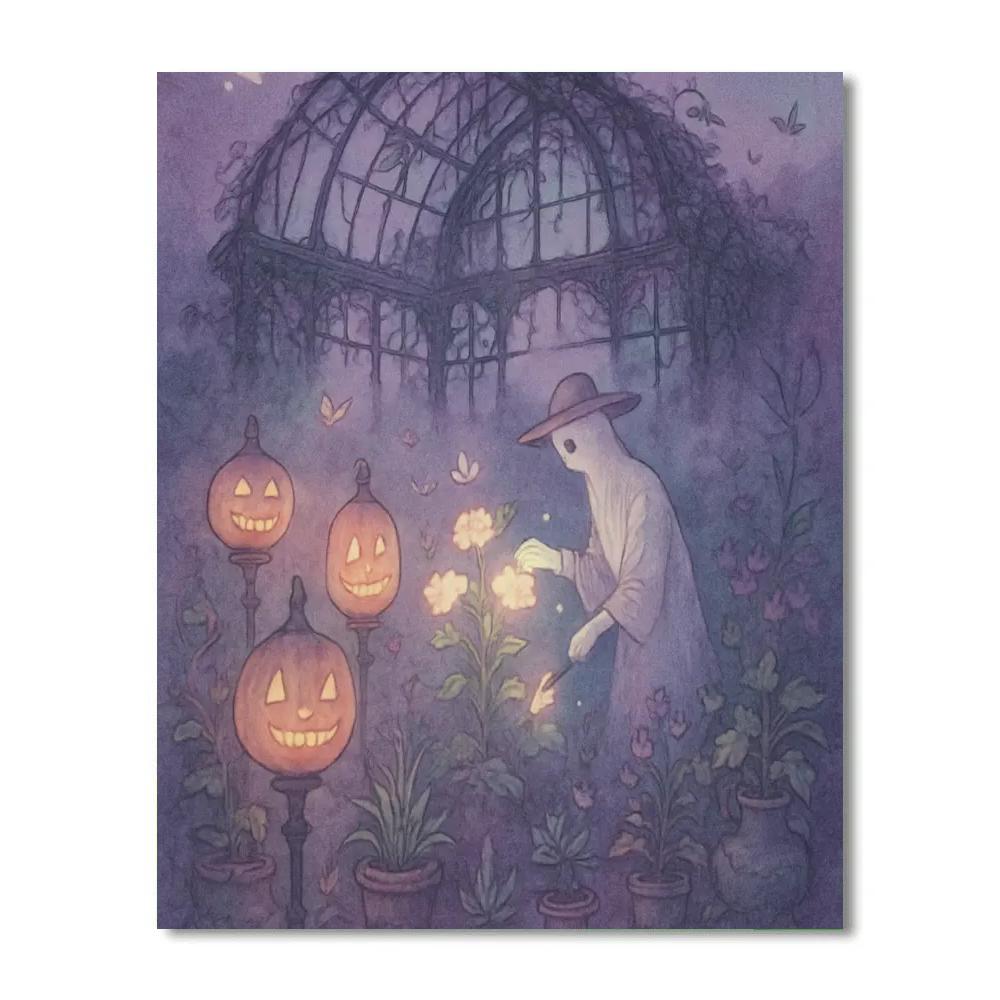 The Veiled Garden Conservatory painting number kit
