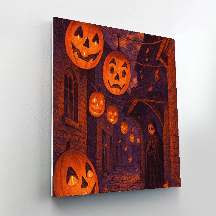 Candlelight Alley Of Masks paint by numbers