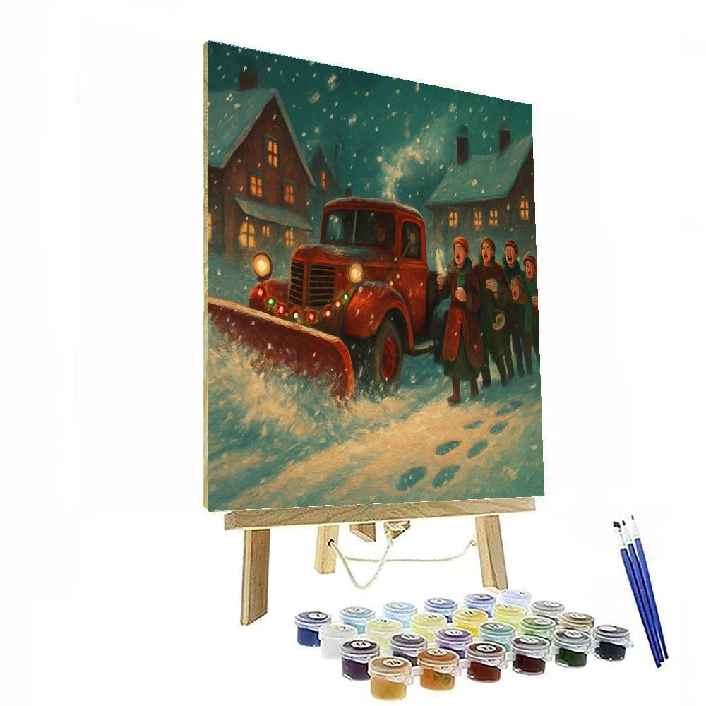 Snowplow Serenade painting number kit