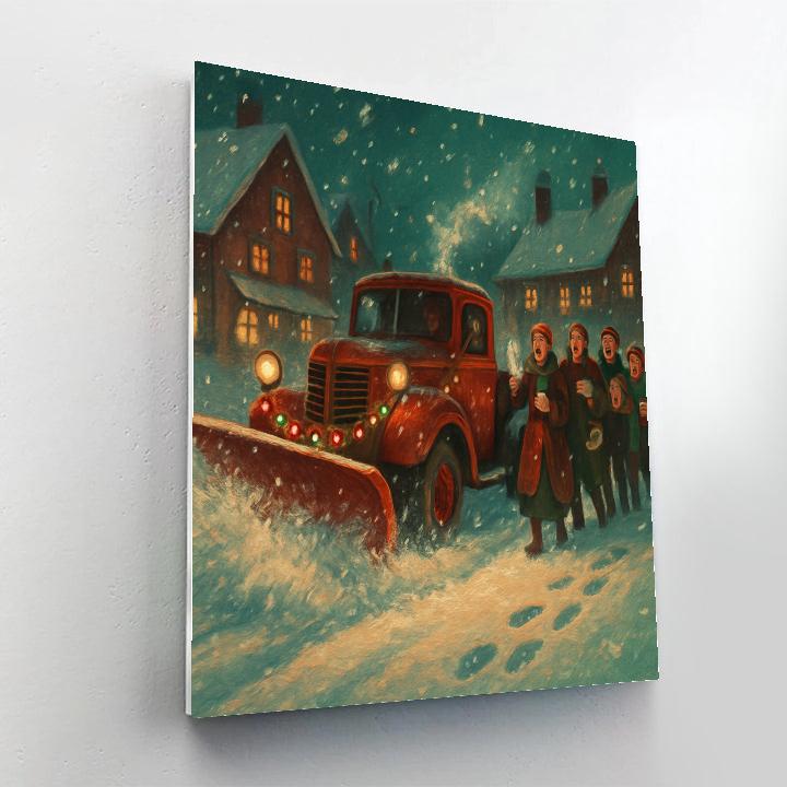 Snowplow Serenade painting number kit