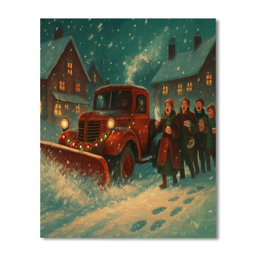 Snowplow Serenade painting number kit