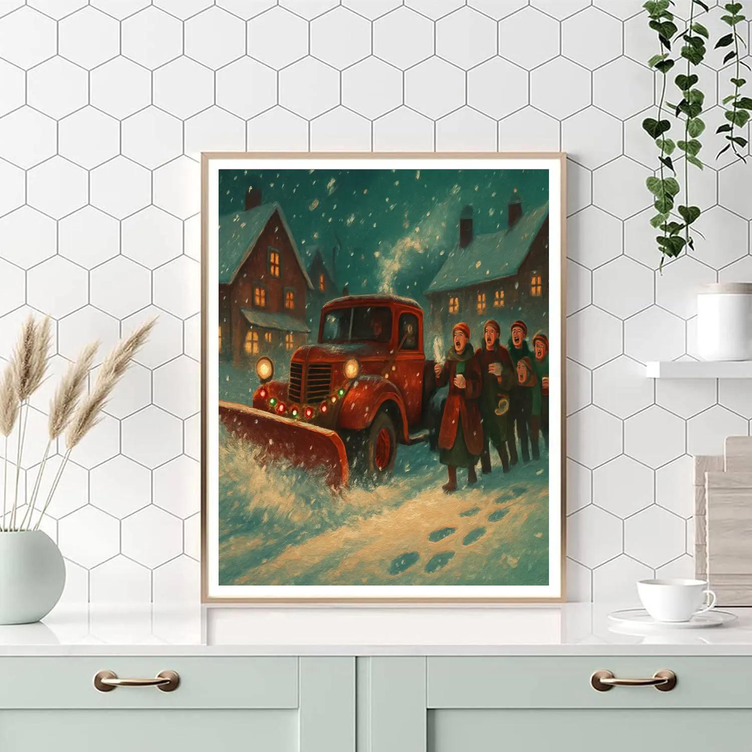 Snowplow Serenade painting number kit