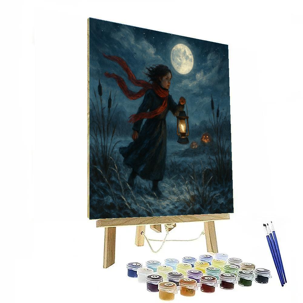 The Lanternmaid At Frost Fen Painting by numbers kit