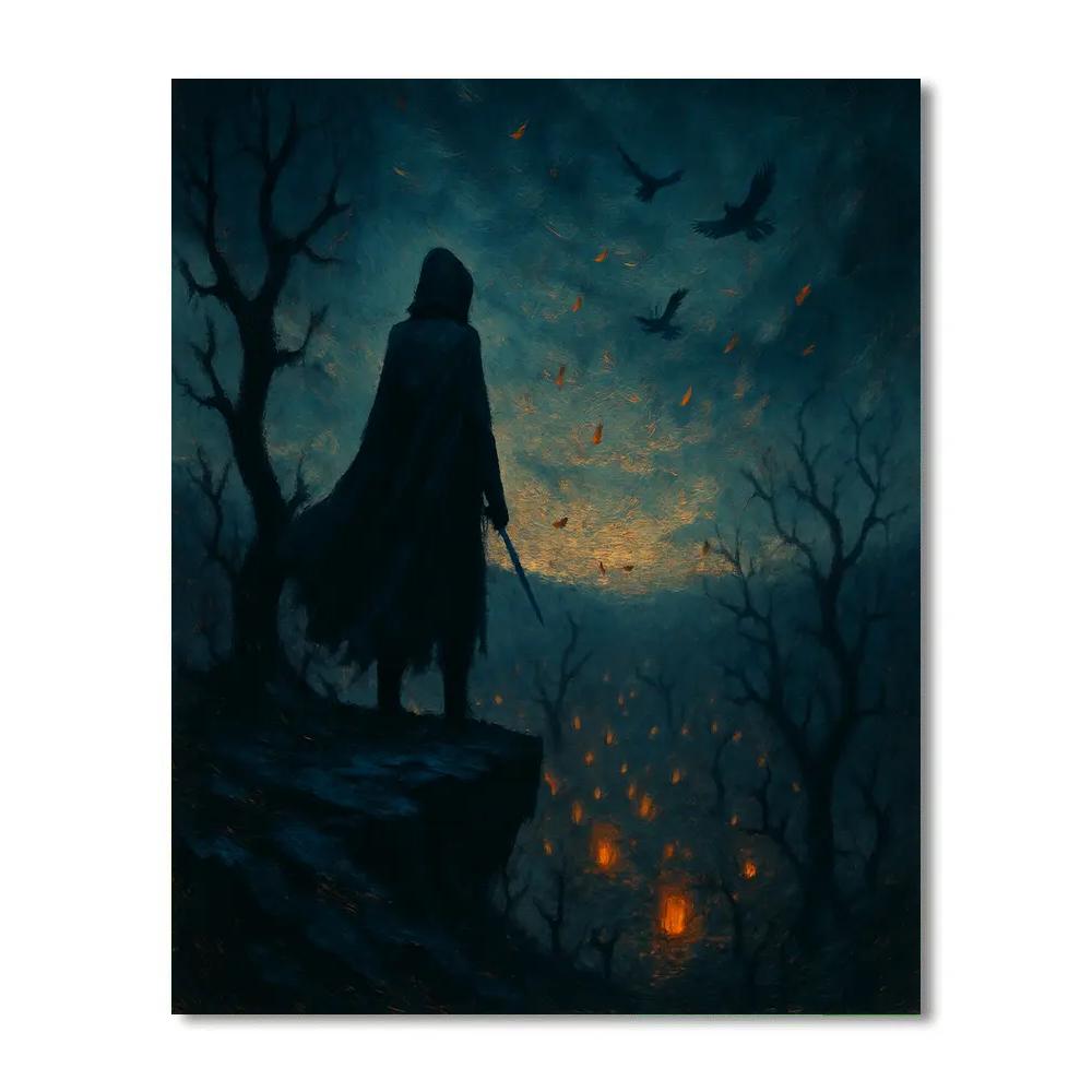 The Watcher On Gnarled Bluff DIY paint by numbers