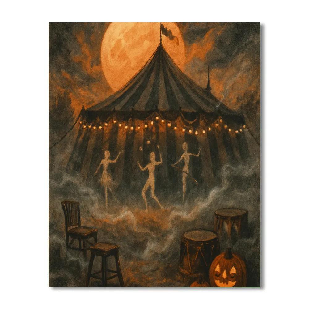 Echoes Of The Lantern Circus Number painting