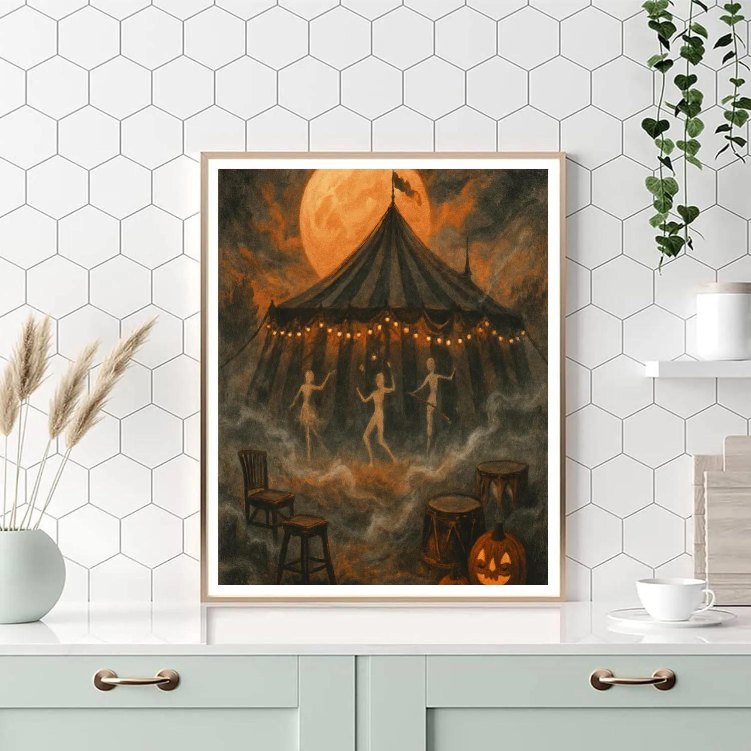 Echoes Of The Lantern Circus Number painting