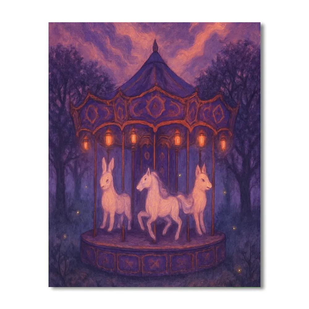 The Phantom Orchard Carousel Paint by numbers kits