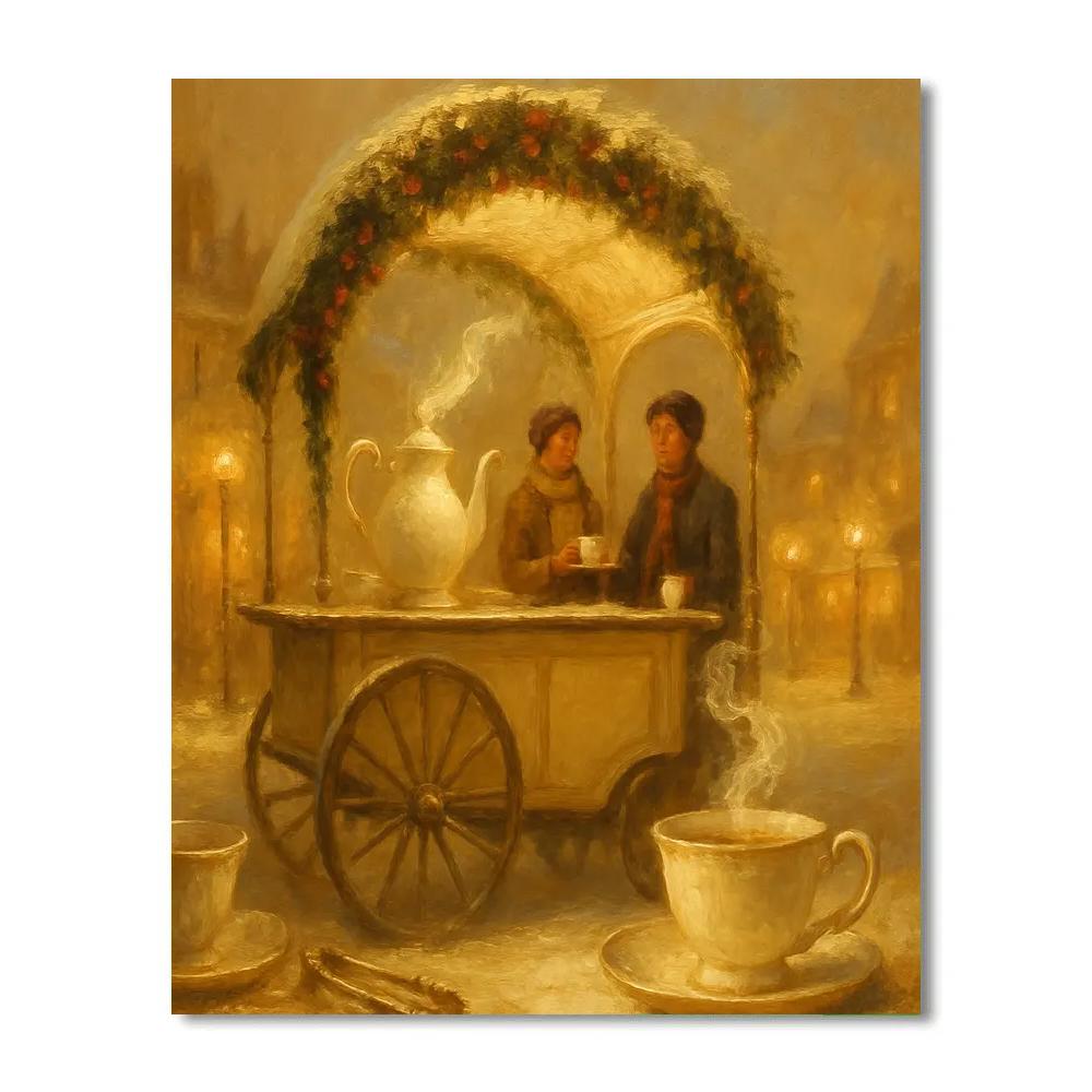 Midwinter Tea Carriage Paint by numbers kits