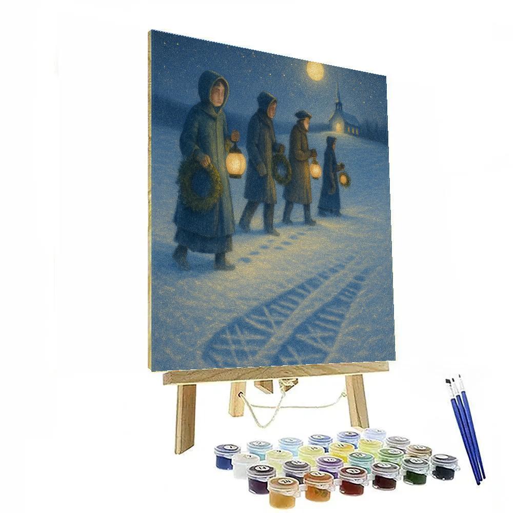 Snowshoe Pilgrimage Painting by numbers kit