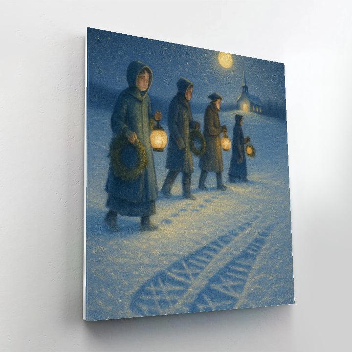 Snowshoe Pilgrimage Painting by numbers kit