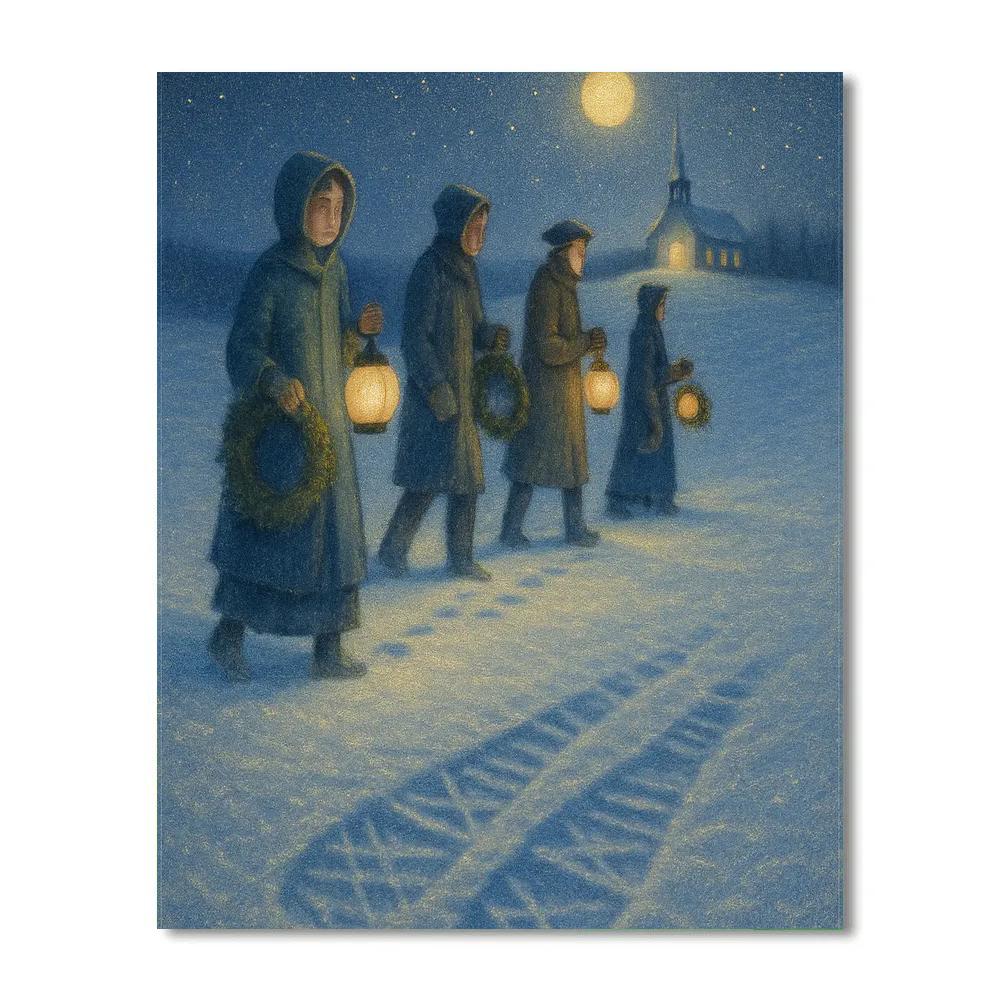 Snowshoe Pilgrimage Painting by numbers kit