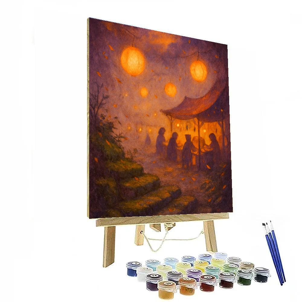 The Whisper Market Steps painting number kit