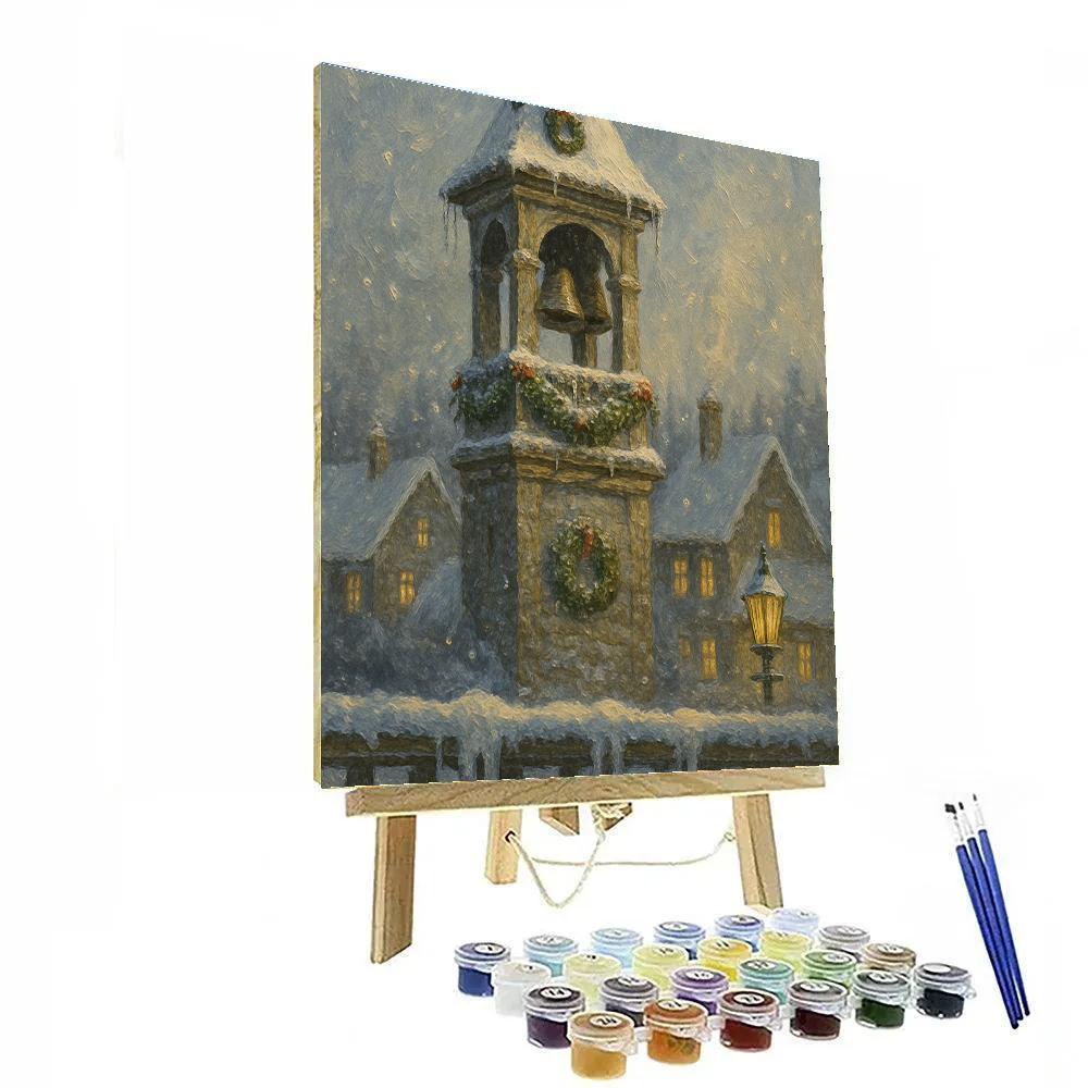 Frostbitten Bell Tower DIY paint by numbers