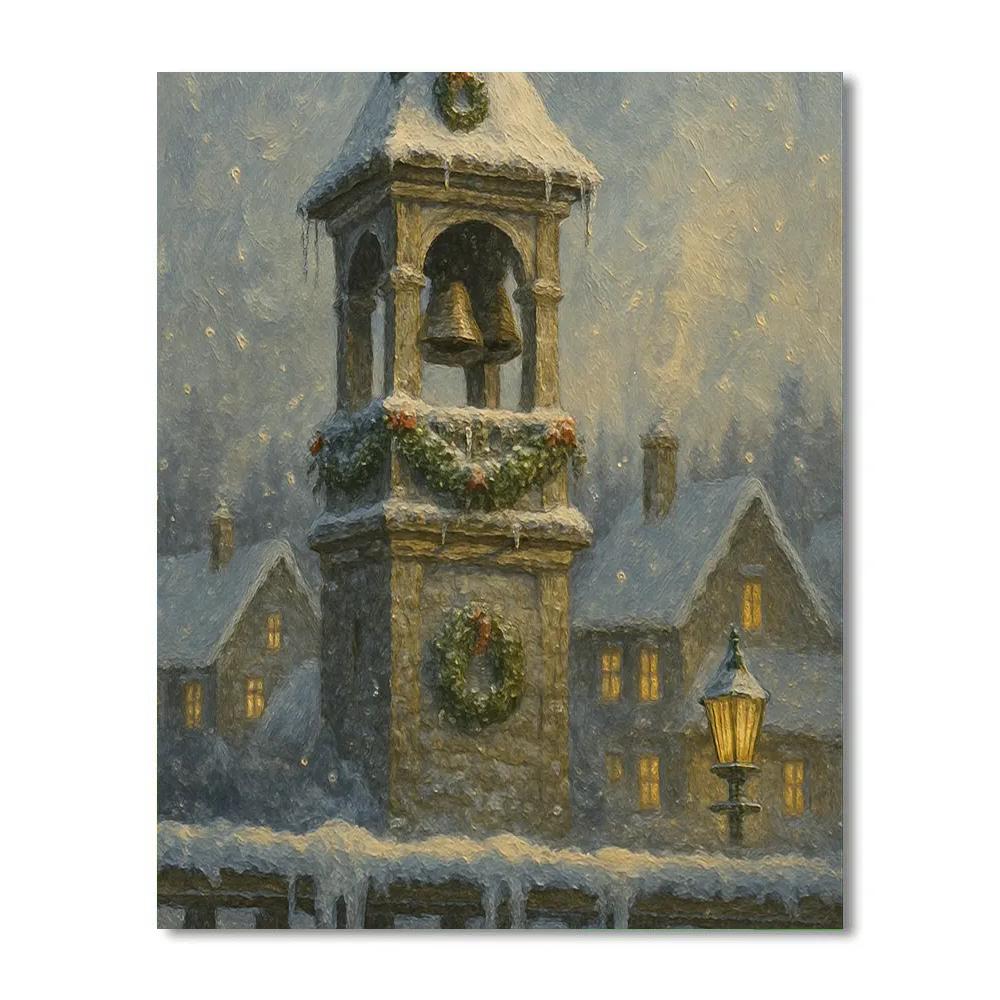 Frostbitten Bell Tower DIY paint by numbers