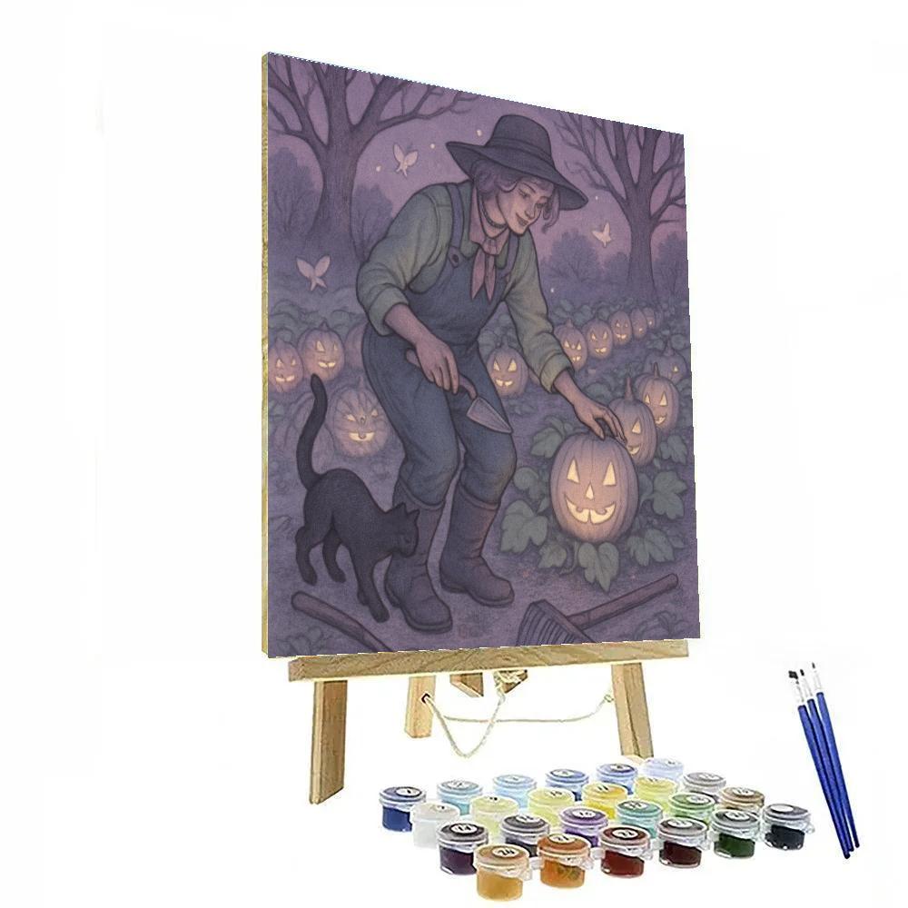 The Night Gardener Of Ash Lane Paint by numbers art