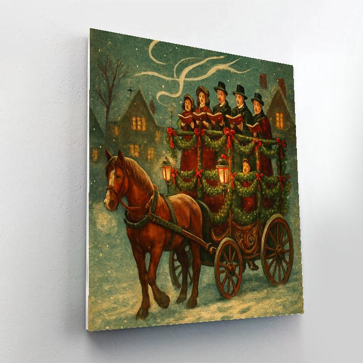Carriage Of Caroling Frost Paint by numbers kits