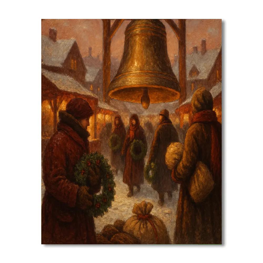Frosted Bell Market Numbered painting kits
