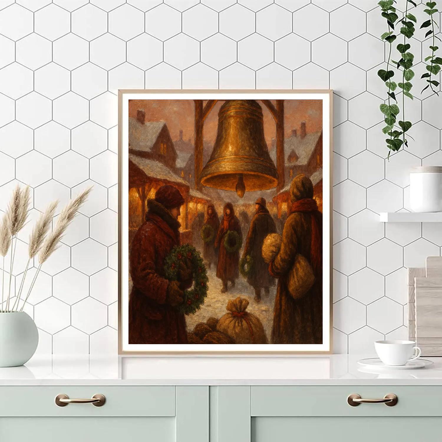 Frosted Bell Market Numbered painting kits