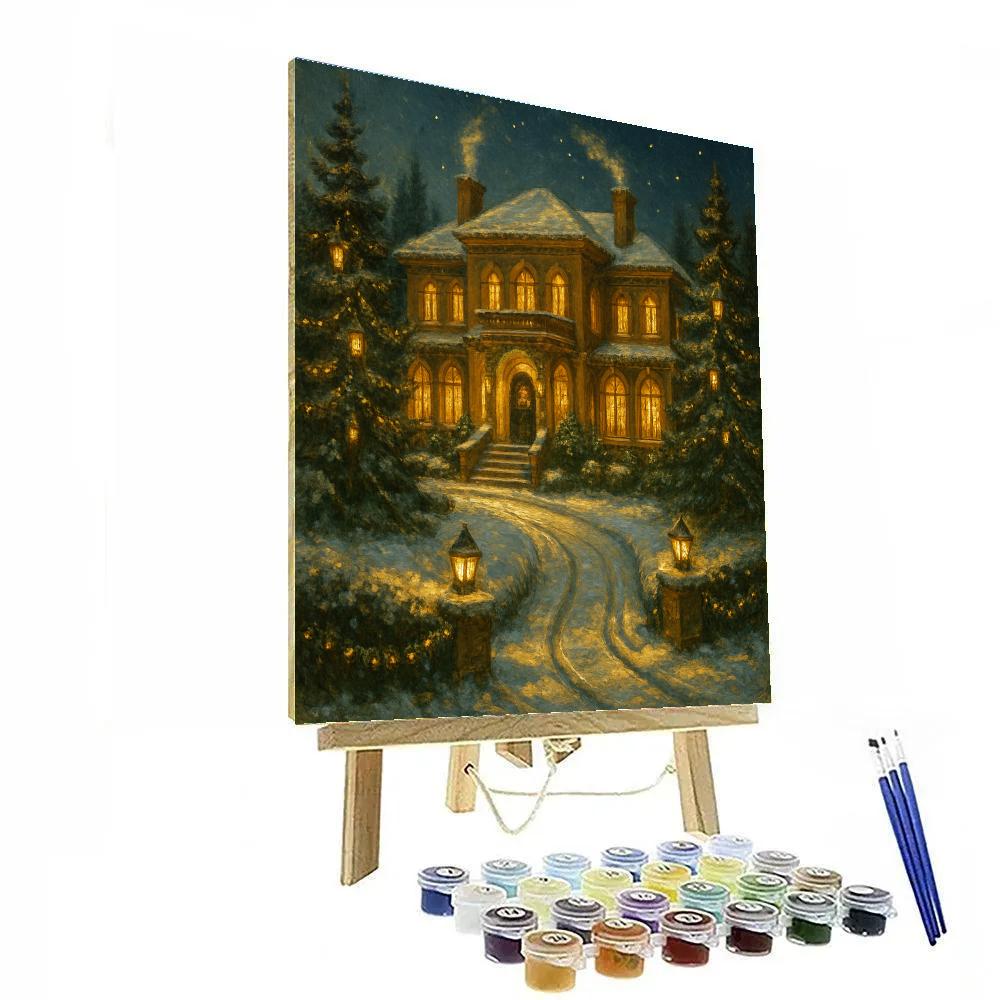 Lanterned Pine Villa Paint by numbers kits