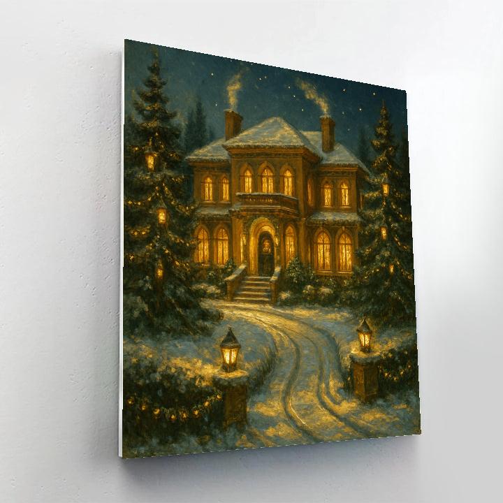 Lanterned Pine Villa Paint by numbers kits