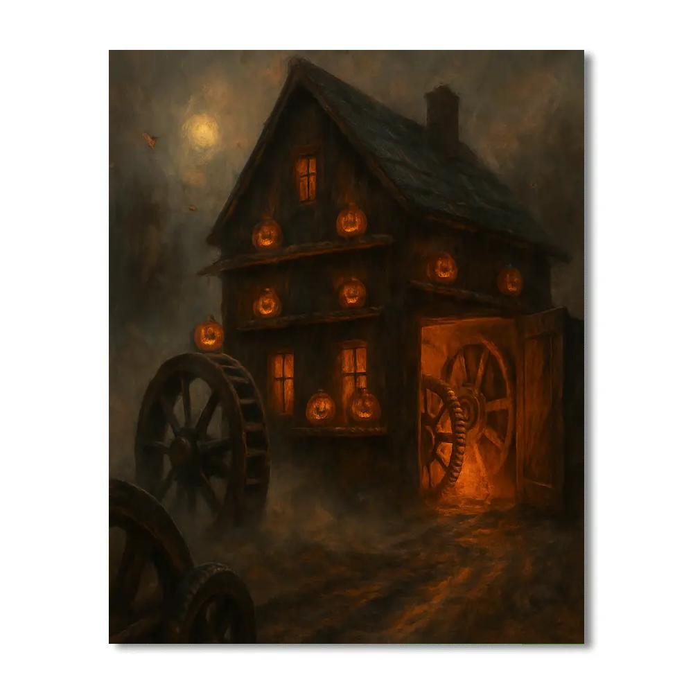 The Luminous Hollow Mill Painting by numbers kit