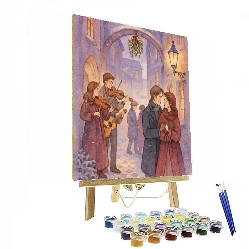 Mistletoe Alley Serenade DIY paint by numbers