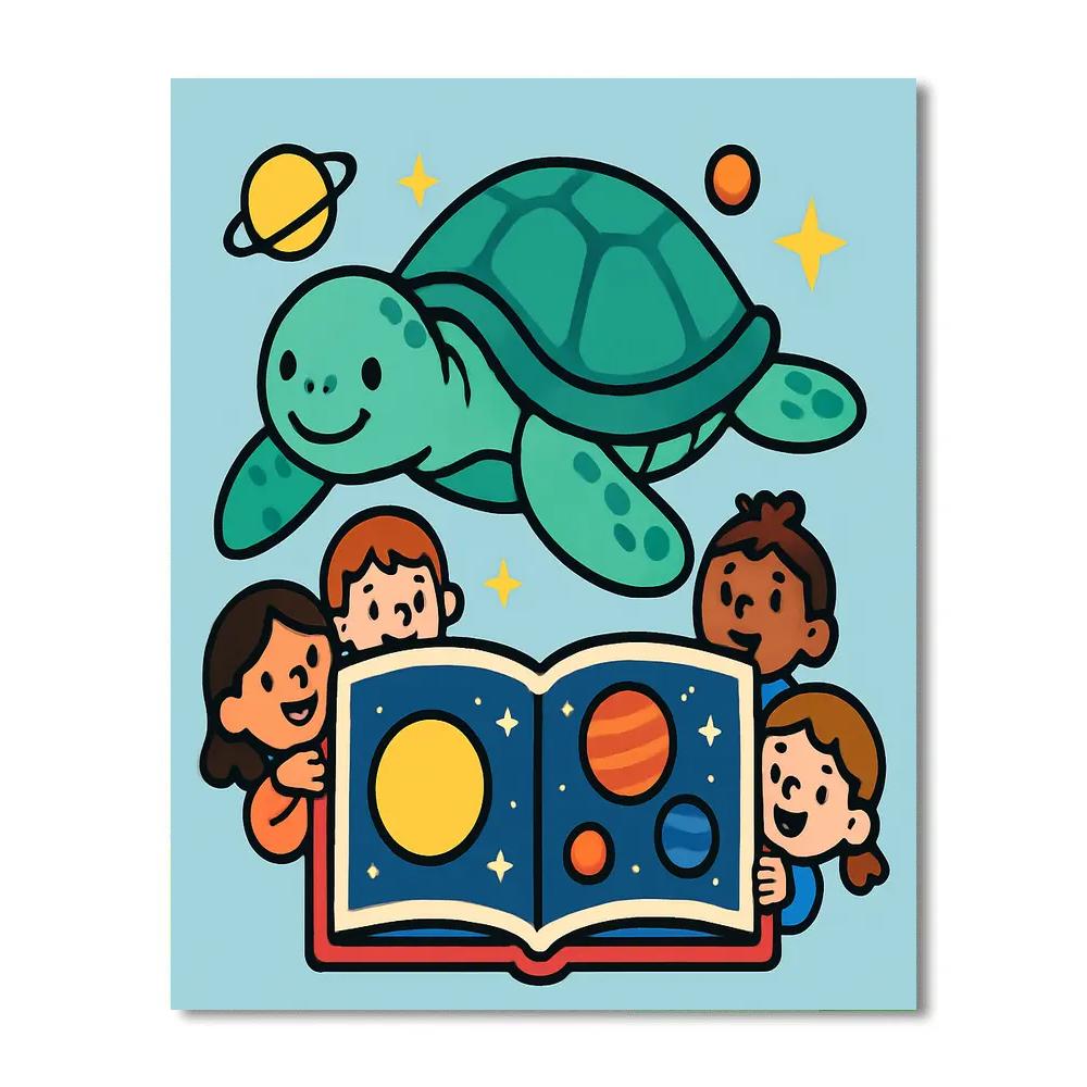 Cosmic Turtle Classroom Numbered painting kits