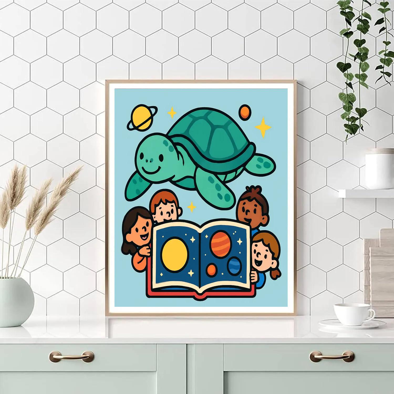 Cosmic Turtle Classroom Numbered painting kits