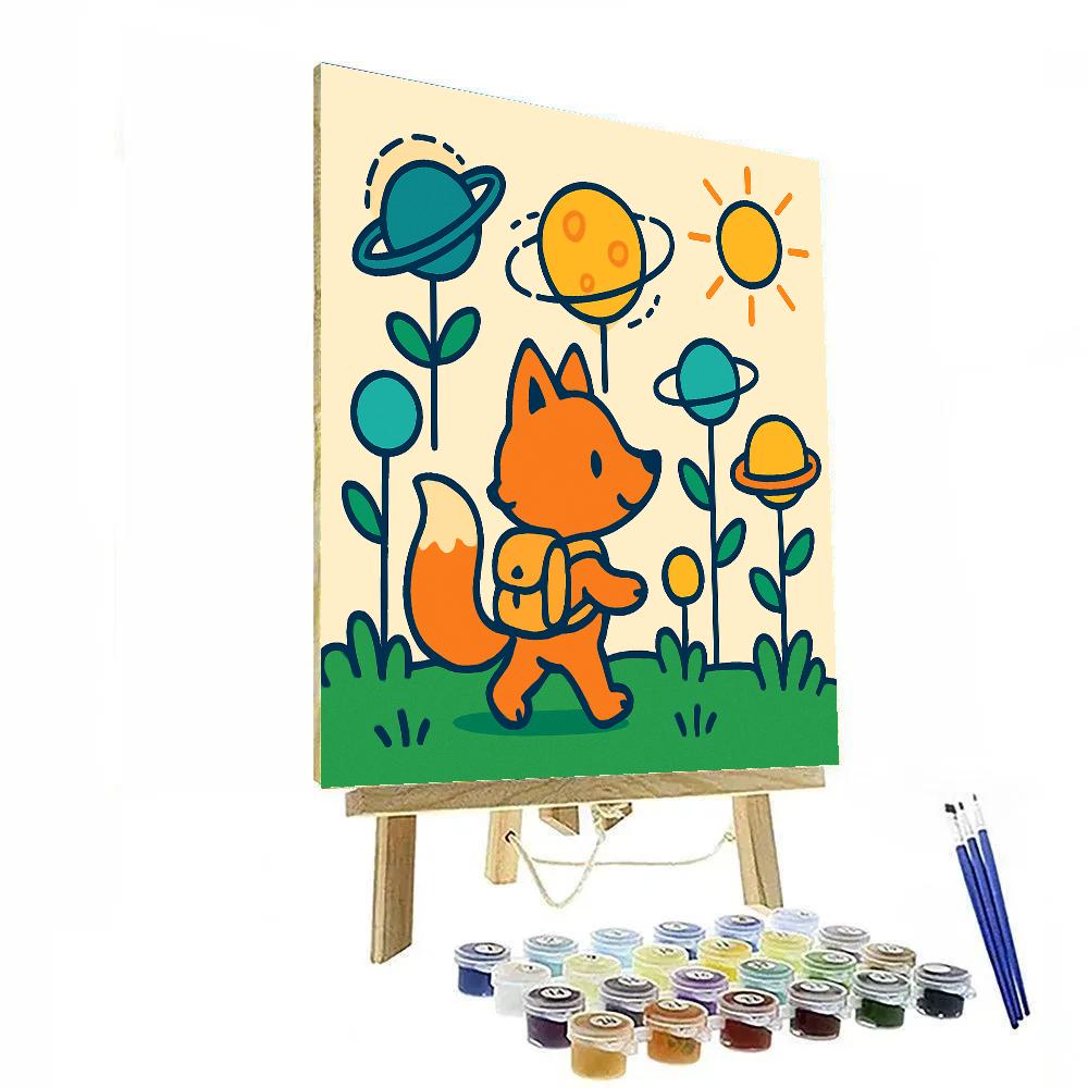 Galaxy Garden Fox Explorer paint by color