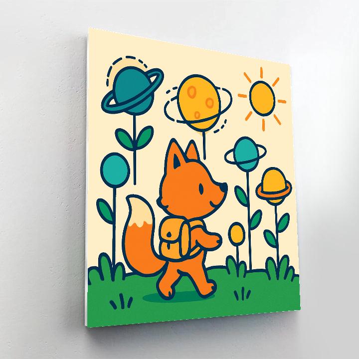 Galaxy Garden Fox Explorer paint by color