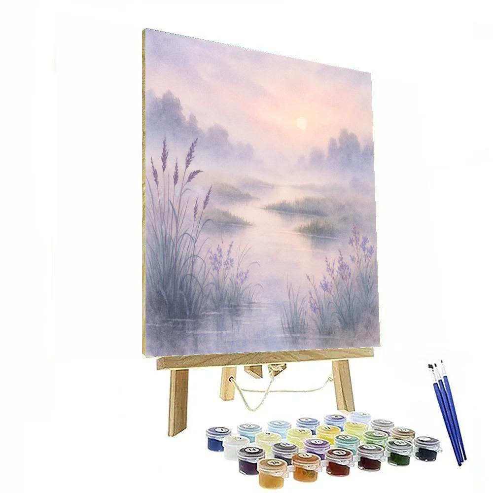 Misty Lavender Marsh paint by color