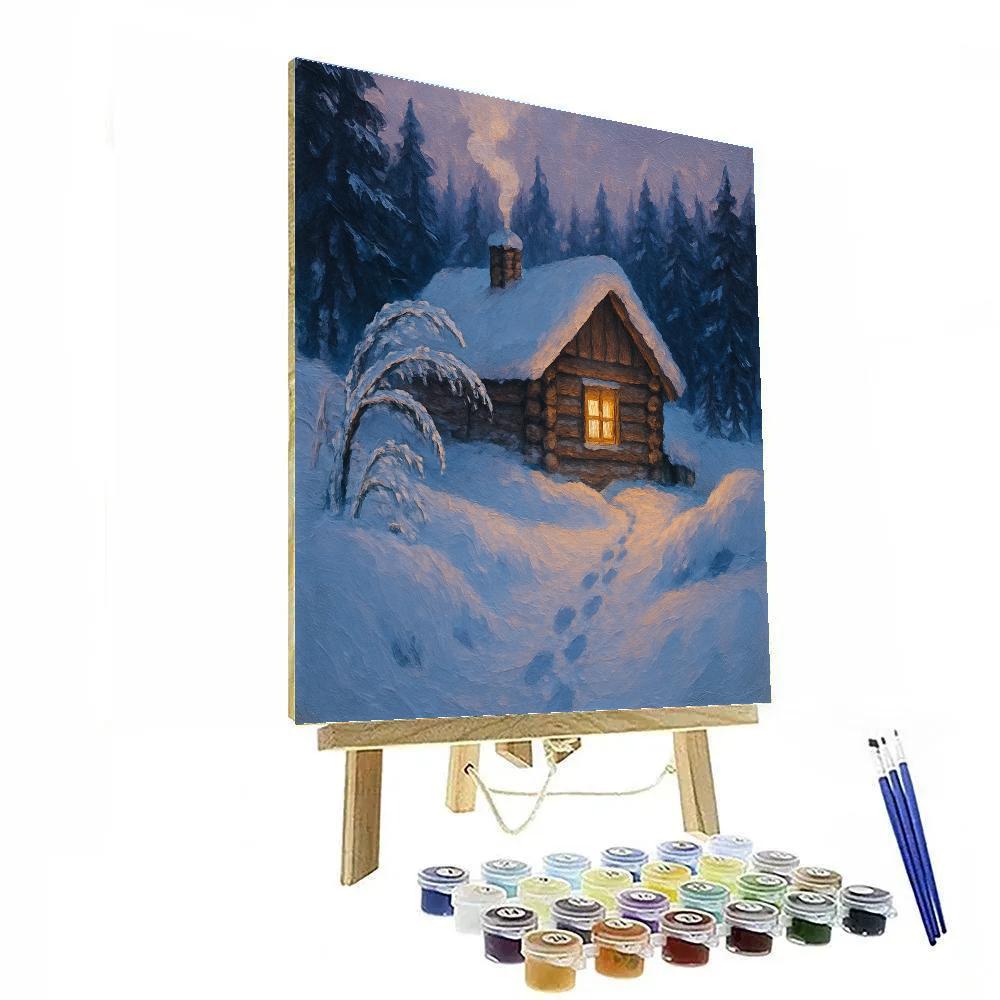Cabin Ember Glow Numbered painting kits