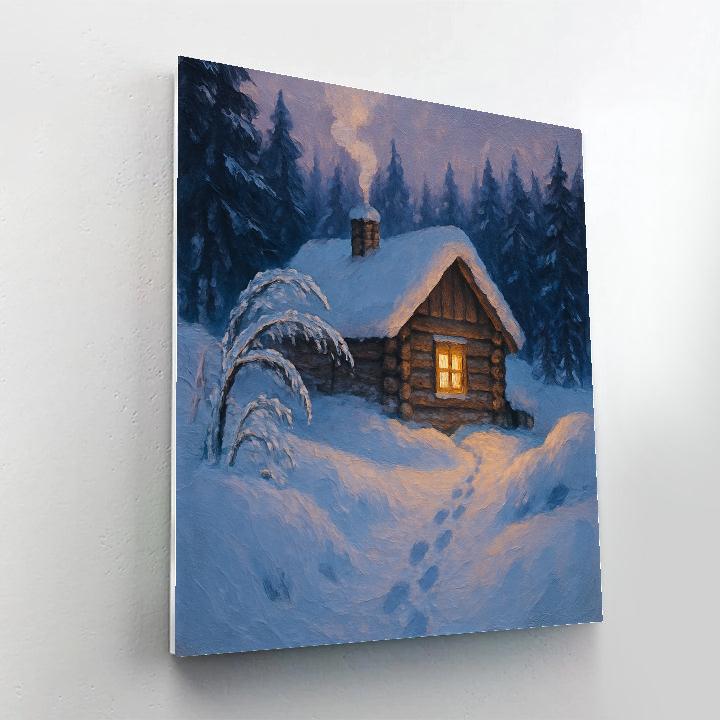 Cabin Ember Glow Numbered painting kits