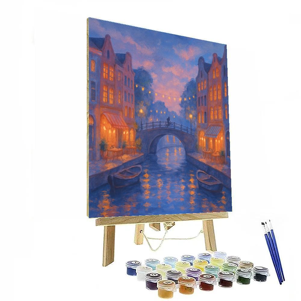 Cafes Along The Indigo Canal Paint by numbers kits