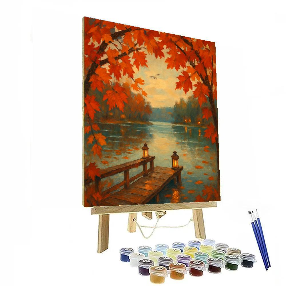 Autumn Lanterns By Stillwater Shore Paint by numbers kits