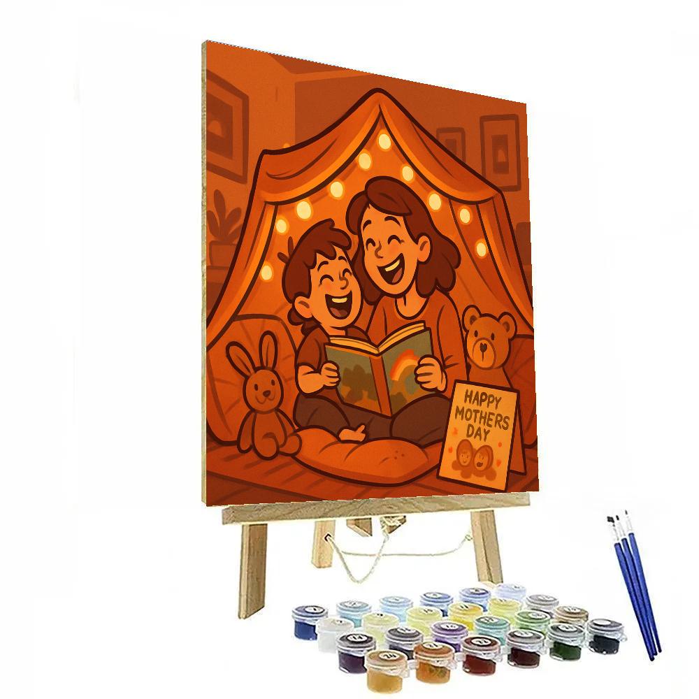 Mothers Day Storytime Fortress Paint by numbers kits