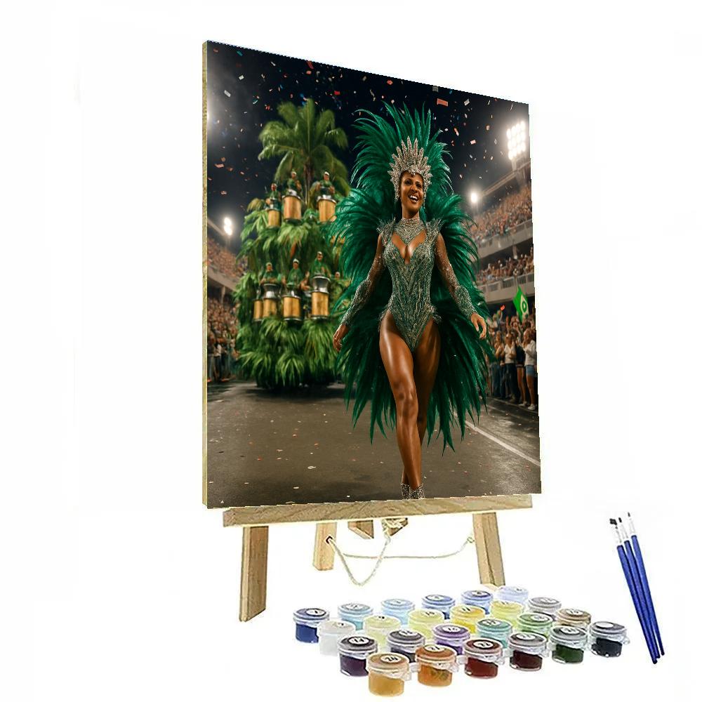 Rio Carnival Samba Avenue Parade paint by numbers
