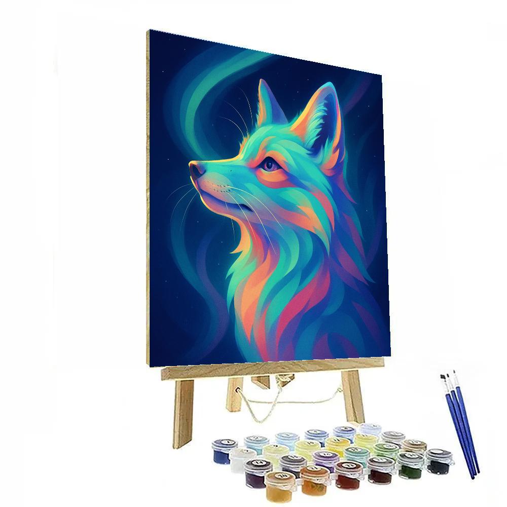 Aurora Sky Fox Reverie Paint by numbers kits
