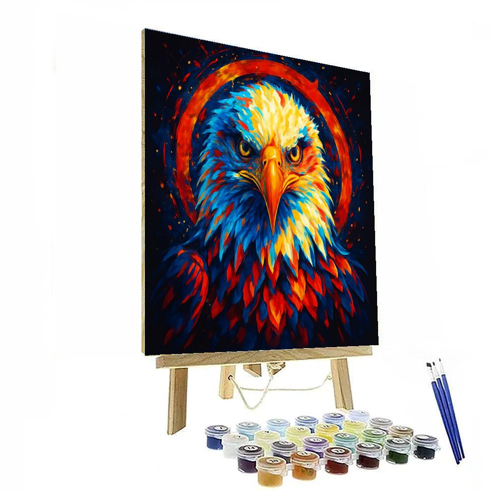 Supernova Eagle Focus Number painting
