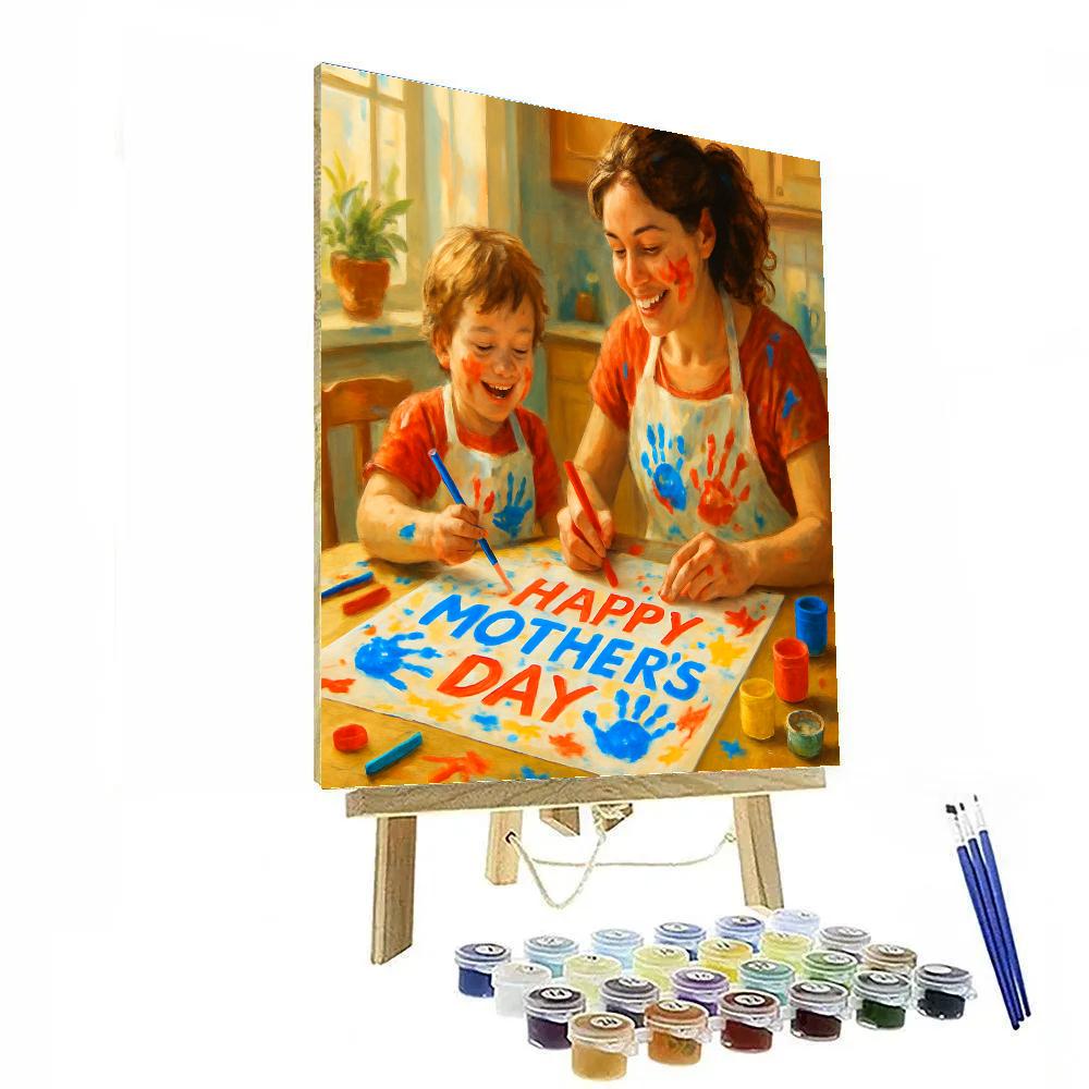 Mothers Day Art Studio Afternoon Painting by numbers kit